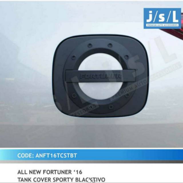 Tank cover/ tutup tangki all new Fortuner sporty blacktivo jsl
