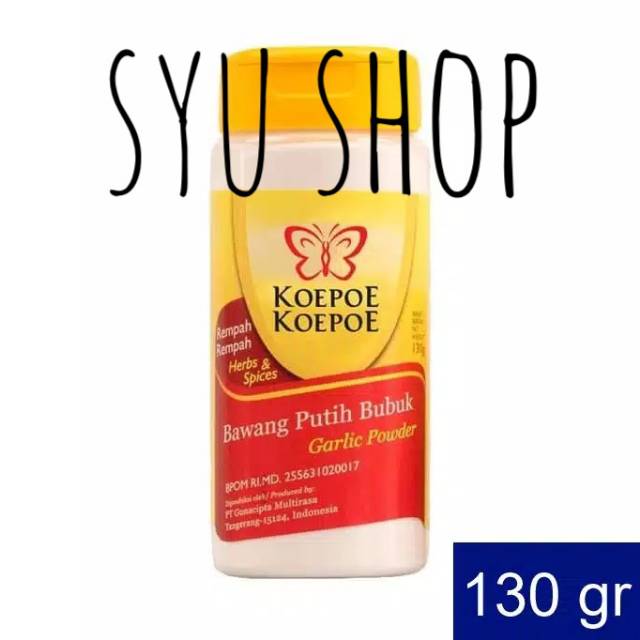 

Bawang putih bubuk garlic powder 130 gr besar koepoe koepoe