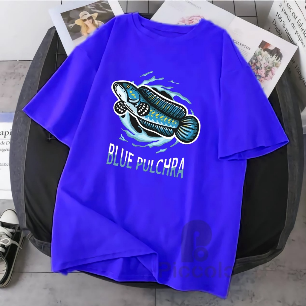 BAJU ANAK KAOS ANAK CHANA BLUE PULCHRA ATASAN ANAK