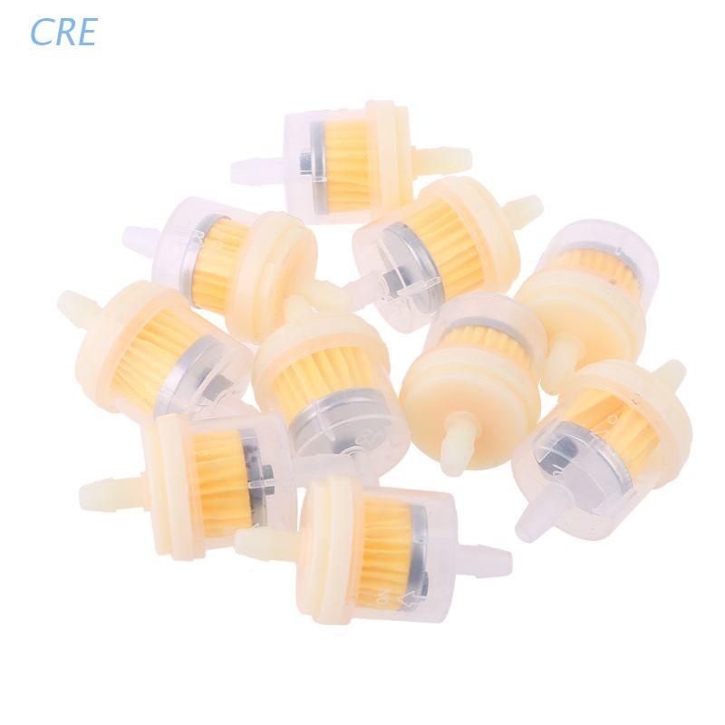 Cre 10pcs Filter Bensin Motor / Skuter Ukuran 4 / 25 &quot;4mm