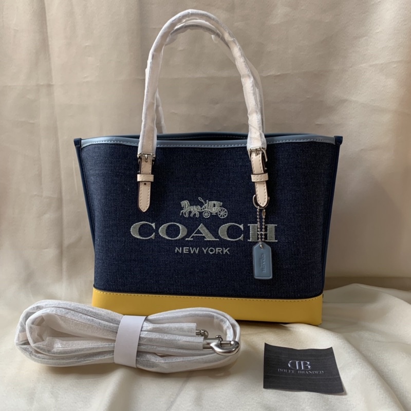 Coach Mollie Tote In Colorblock(C4085)