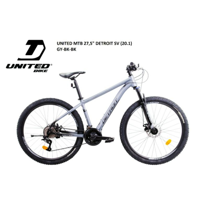 Sepeda MTB 27.5 inch Merk United Detroit SV