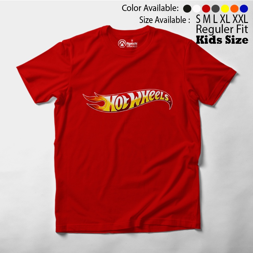 Baju Anak / Kaos Atasan Anak Laki Laki / Kaos Distro Anak / Kids T Shirt Hotwheels Logo