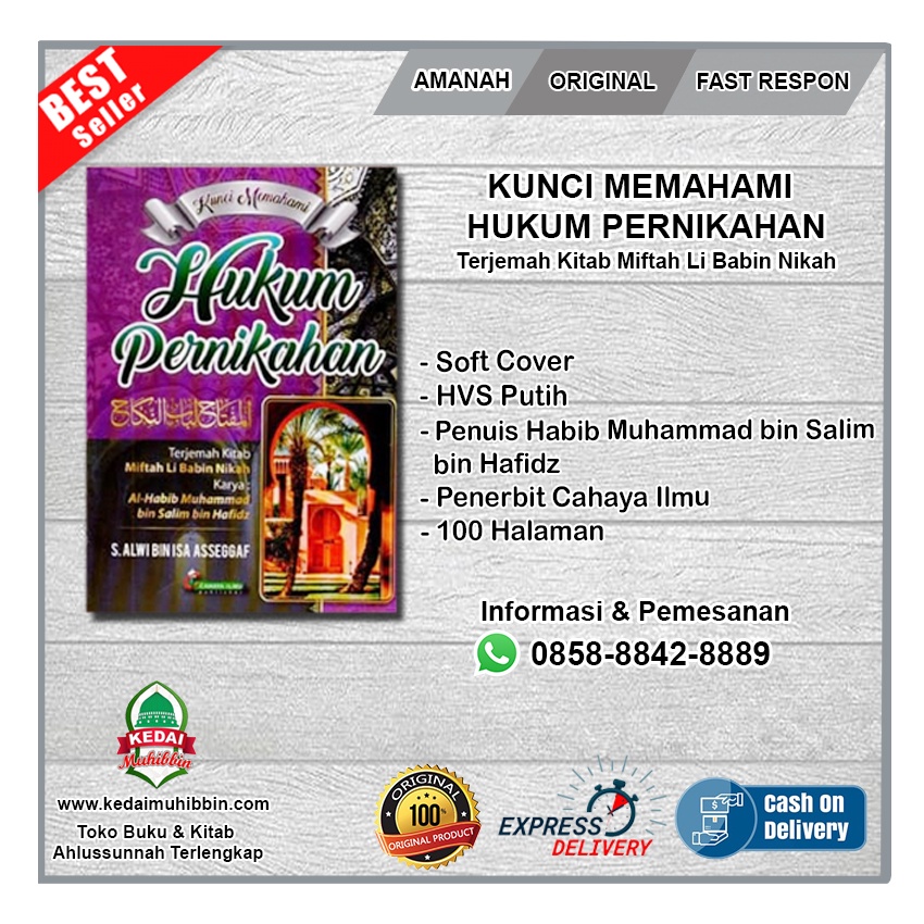 Jual KUNCI MEMAHAMI HUKUM PERNIKAHAN - Terjemah Kitab Miftah Li Babin ...