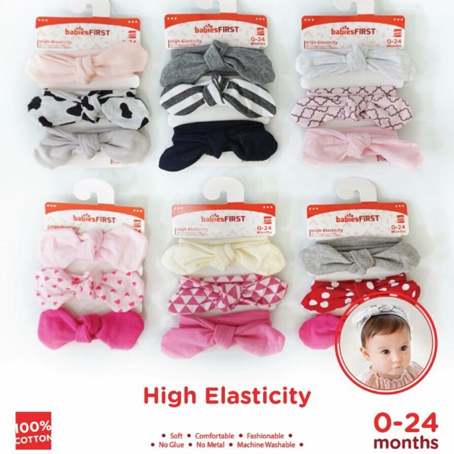 BABIESFIRST HEADBAND KOREA 3in1