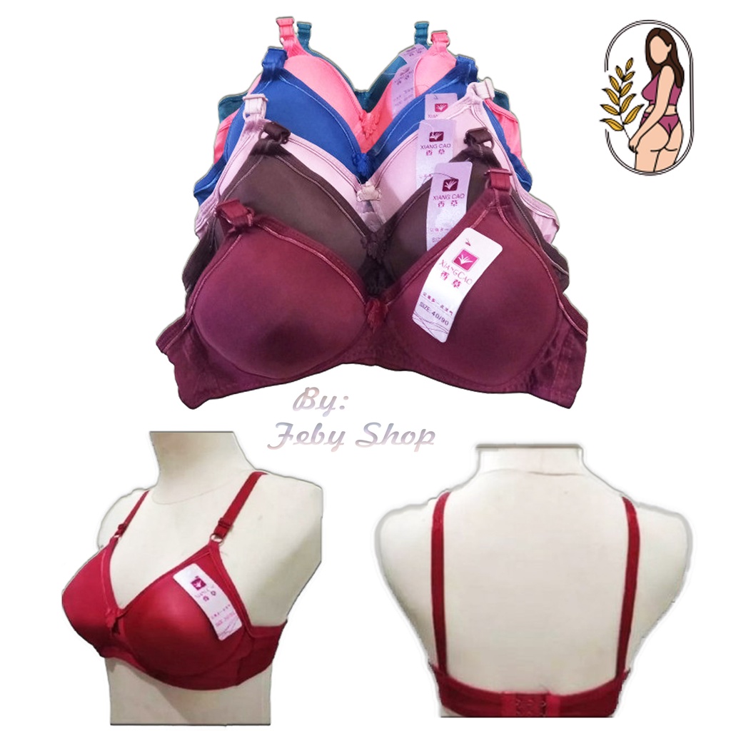 BH Bra Wanita Xiang Cao Tanpa kawat / Busa Standar / Size 34-40 Termurah - Feby Shop MJ9