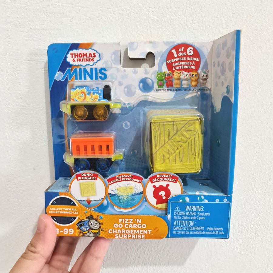 Mainan Kereta Thomas & Friends Minis Fizz n Go Cargo Chargement Surprise Ori / Kado Mainan Anak Laki