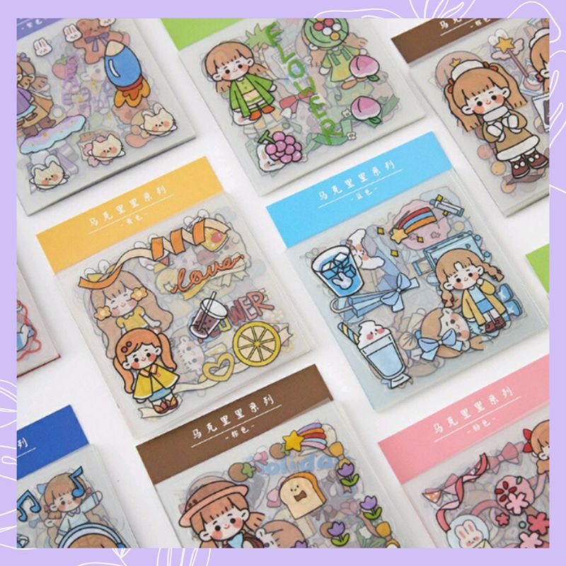 

1 Pcs Stiker PET Deco Planner Scrapbook/ Tumblr / HP Cute DIY