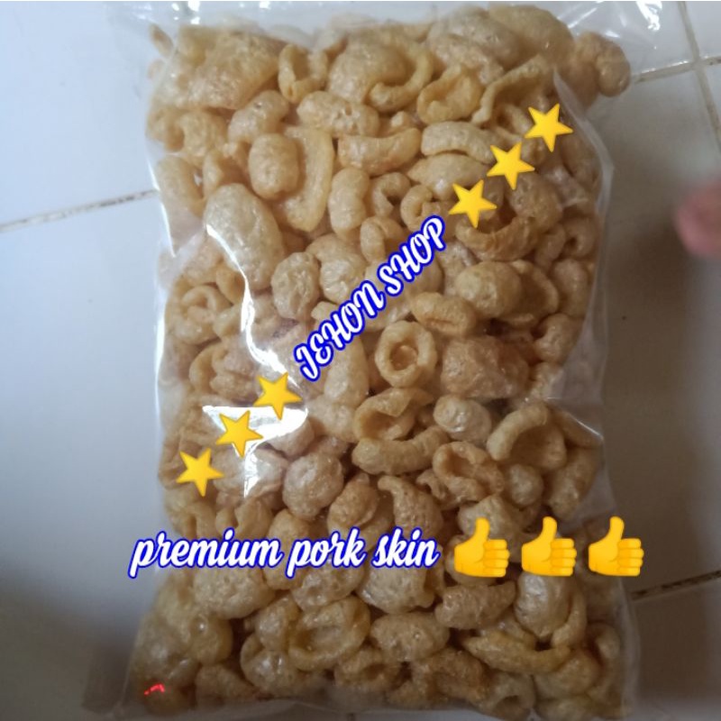

KERUPUK KULIT BABI premium skin 400gram