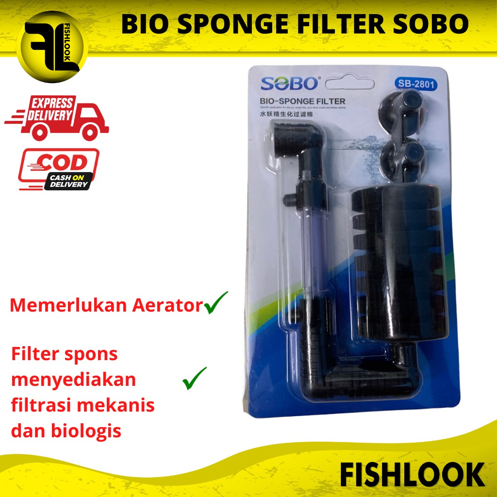 Sobo SB 2801 SB2801 Bio Sponge Filter chemical busa bio foam biofoam Aquarium Aquascape