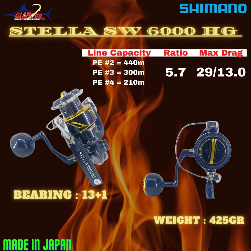 REEL PANCING / KATROL PANCING / KATROL SHIMANO / REEL SHIMANO / SHIMANO STELLA SW 6000 HG / KATROL S