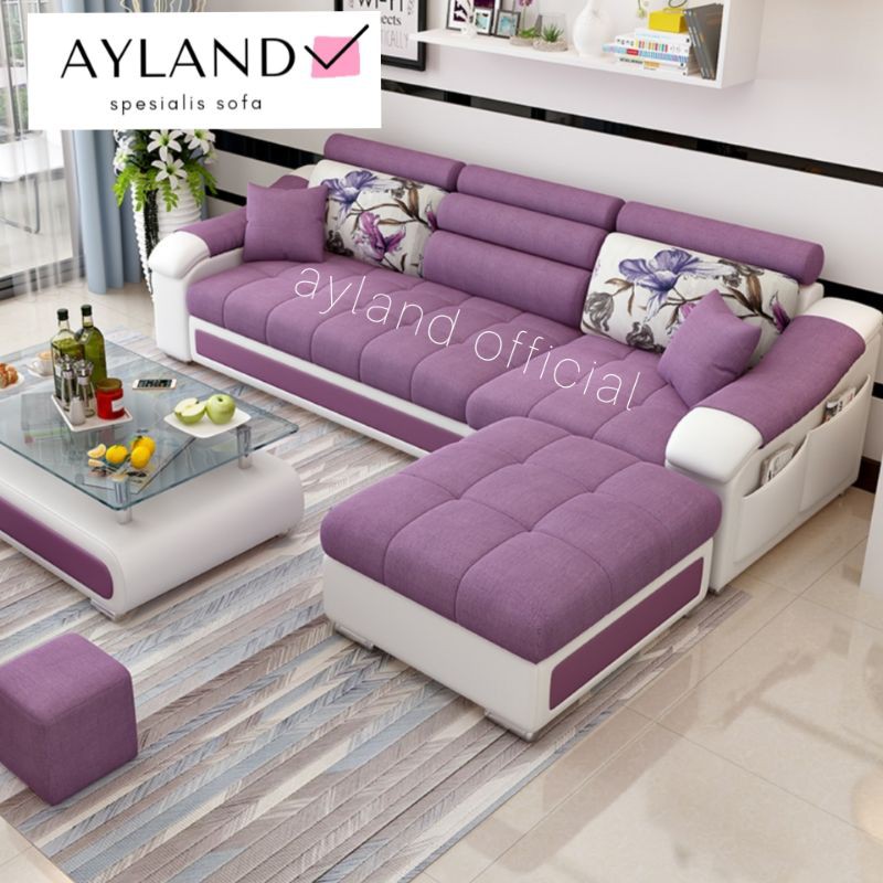 Sofa Leter L Ruang Tamu - Sofa Set Minimalis - Kursi Sopa Modern