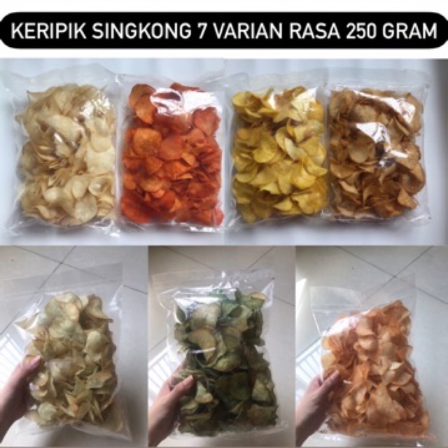 

KERIPIK SINGKONG 7 VARIAN RASA 250 GRAM KERIPIK UBI VARIAN RASA SNACKY MEDAN OLEH-OLEH KHAS MEDAN CEMILAN MEDAN
