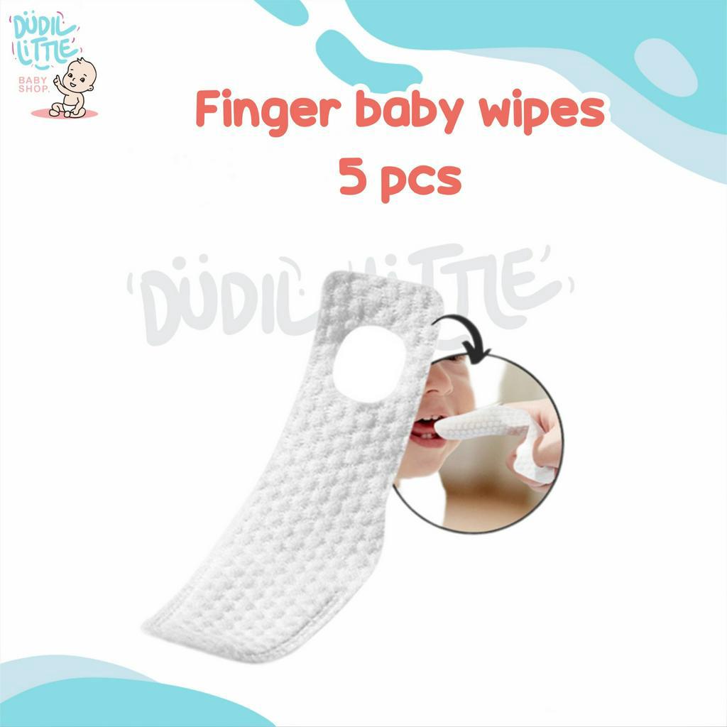 Tisu jari pembersih mulut lidah gigi bayi Finger Wipes Isi 5pcs Oral cleaner ORI