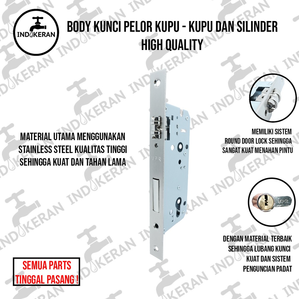 INDOKERAN - Body Kunci Roller Kupu-Kupu - High Quality