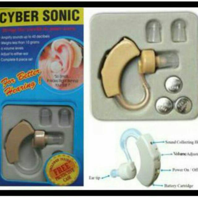 Alat Bantu Dengar Cyber Sonic dengan baterai
