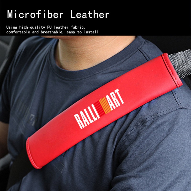 Cover Sabuk Pengaman Mobil Universal Bahan Kulit Untuk Mitsubishi Xpander Triton Lancer Evo Asx Mirage Outlander Grandis Ltrage L200