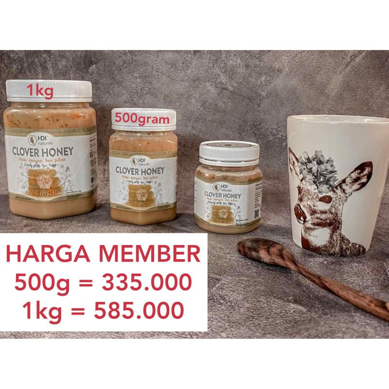 HDI clover honey 500gr