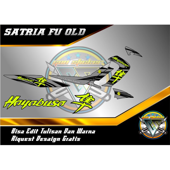 striping variasi satria fu old satria barong lama hayabusa