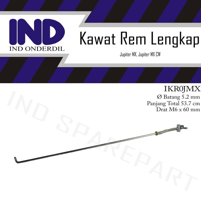 IND Onderdil Kawat-Mur-Per Tiang-Gantar Rem Belakang Lengkap-Komplit Jupiter MX-CW