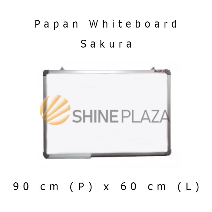 

(BISA COD) Papan Tulis Whiteboard Sakura 60 x 90 - White Board Magnet Gantung