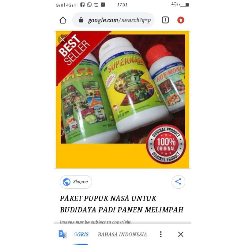 

poc buat padi herbal