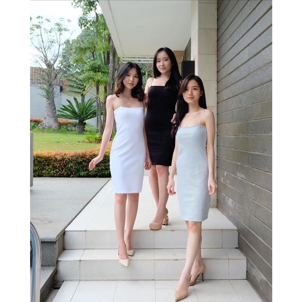 Tank Top Bodycon Dress Wanita//Tank Top Dress Ketat