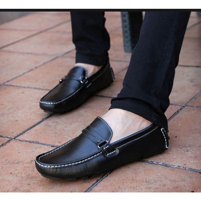 sepatu kulit pria kantor kasual