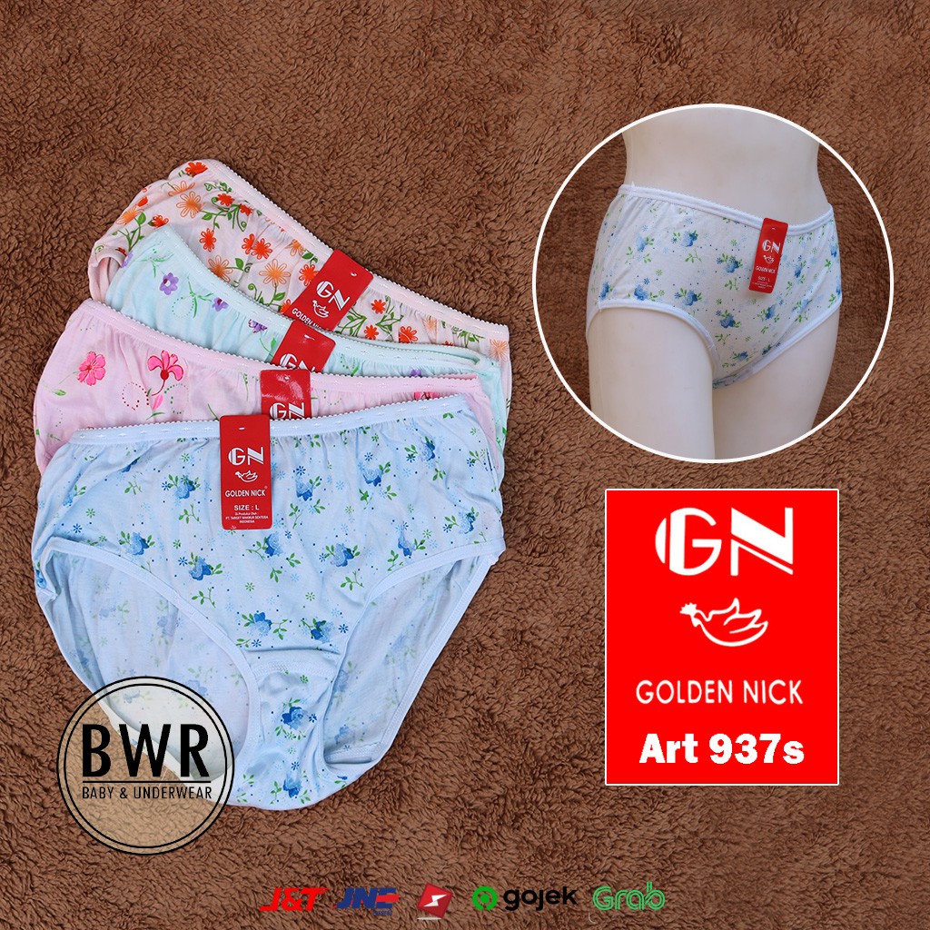 CD Golden Nick 937s SABLON | Celana Dalam Wanita Dewasa [VI EA2-HA2] Full Print Bunga