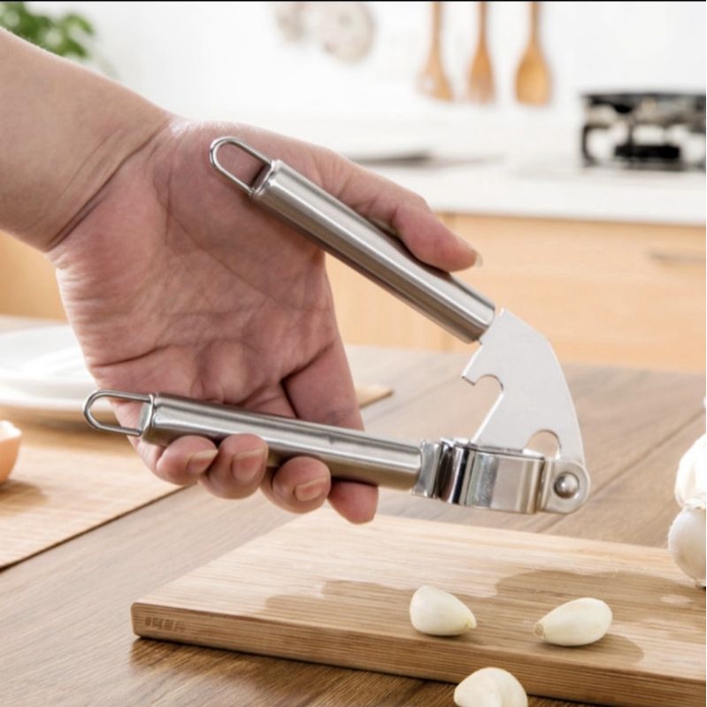 Penghancur Bawang Stainless Steel Garlic Press