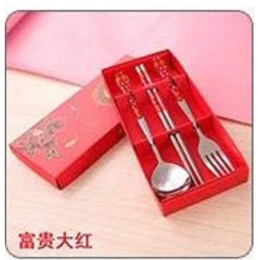 BRGUNIK Sendok Garpu Sumpit Set 3 in 1/ Alat Makan Set Stainless / Souvenir / Sendok Garpu R050
