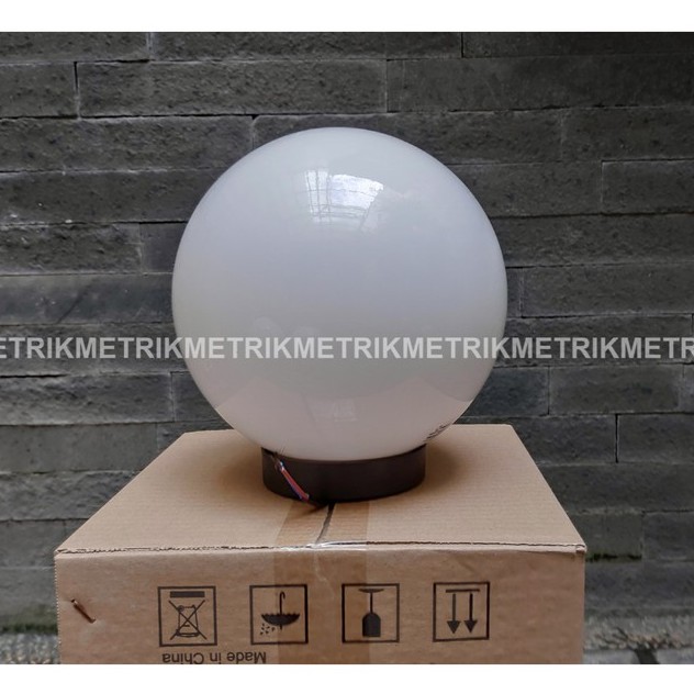 LAMPU TAMAN OUTDOOR BULAT 8 INCH/ LAMPU PAGAR PILAR/ LAMPU TIANG