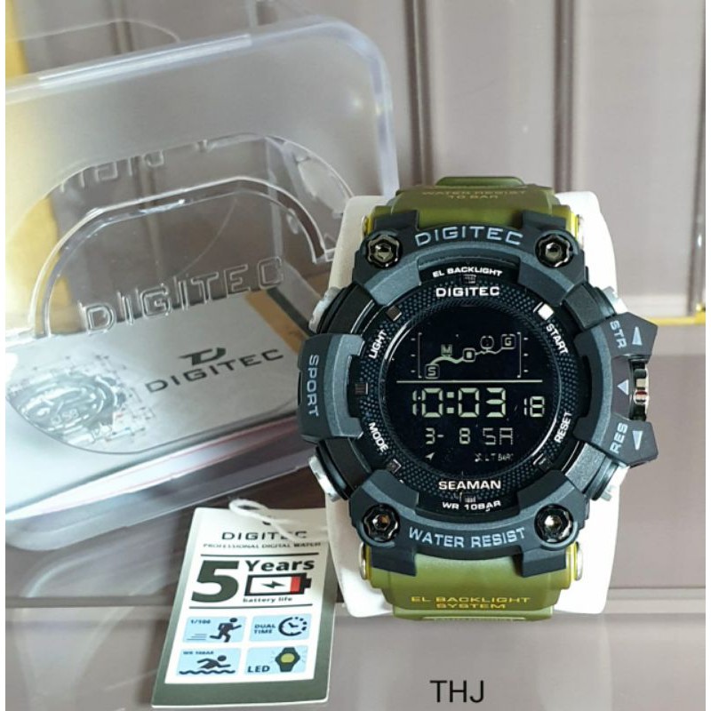 Jam Tangan Sport Pria Digitec DG-5096T-Original Garansi 1 Tahun Water Resistant