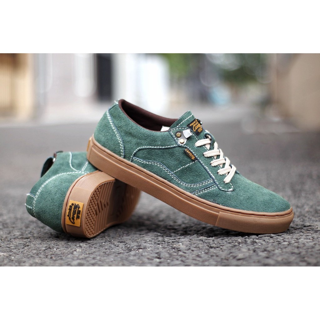 Cevany Gordon Kulit Suede - Sepatu Sneakers pria Casual Kats Sepatu Pria