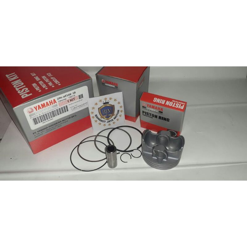 PISTON KIT RING SEHER  OS-50/25 YAMAHA MIO M3 125 MIO SOUL GT 125 (2PH-WE168-10)