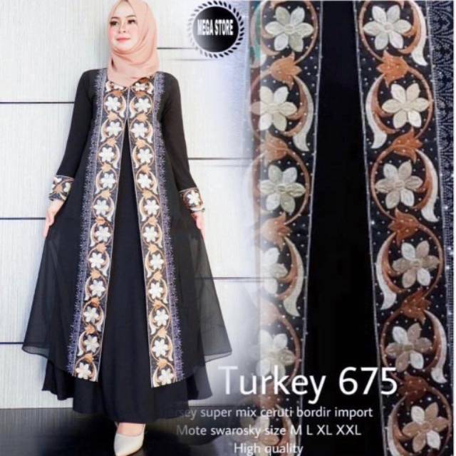 Abaya gamis turkey 675 by Megastore