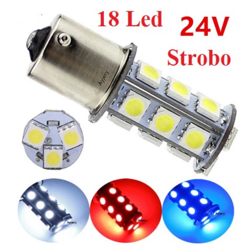 [L0048] Lampu bemper bumper truk / bis bayonet 24 volt kedip flash kaki 1