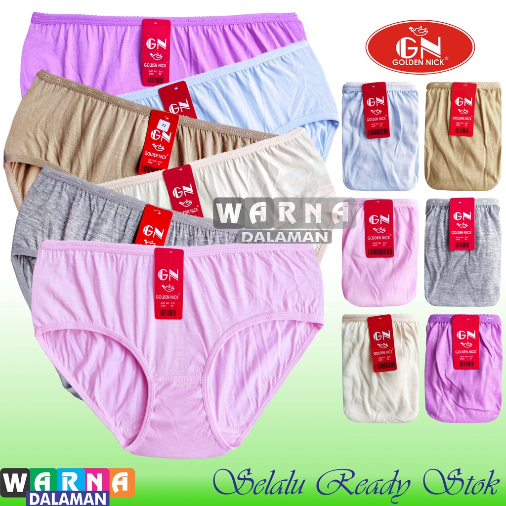 3 Pcs Celana Dalam Wanita Pakaian Dalam Polos Warna Terang Real Picture Kualitas Terjamin WARNA DALAMAN