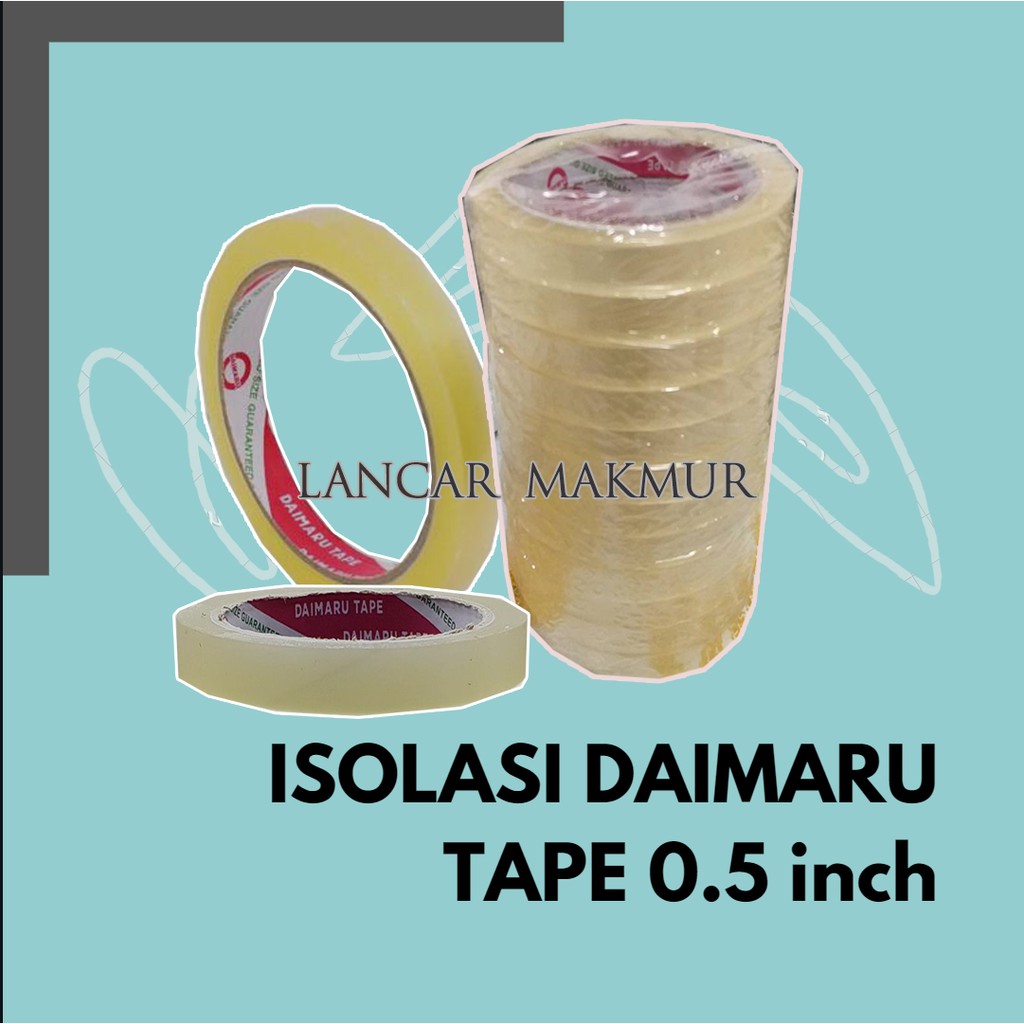 

Isolasi Daimaru Tape 0.5 inch (12roll)