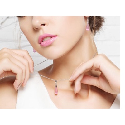 925 liontin perak murni untuk wanita liontin berlian perhiasan kalung fashion DZ-001