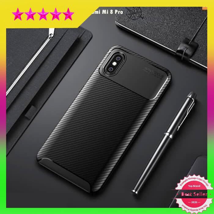 XIAOMI MI8 MI 8 PRO SOFT CASE AUTOFOCUS CARBON
