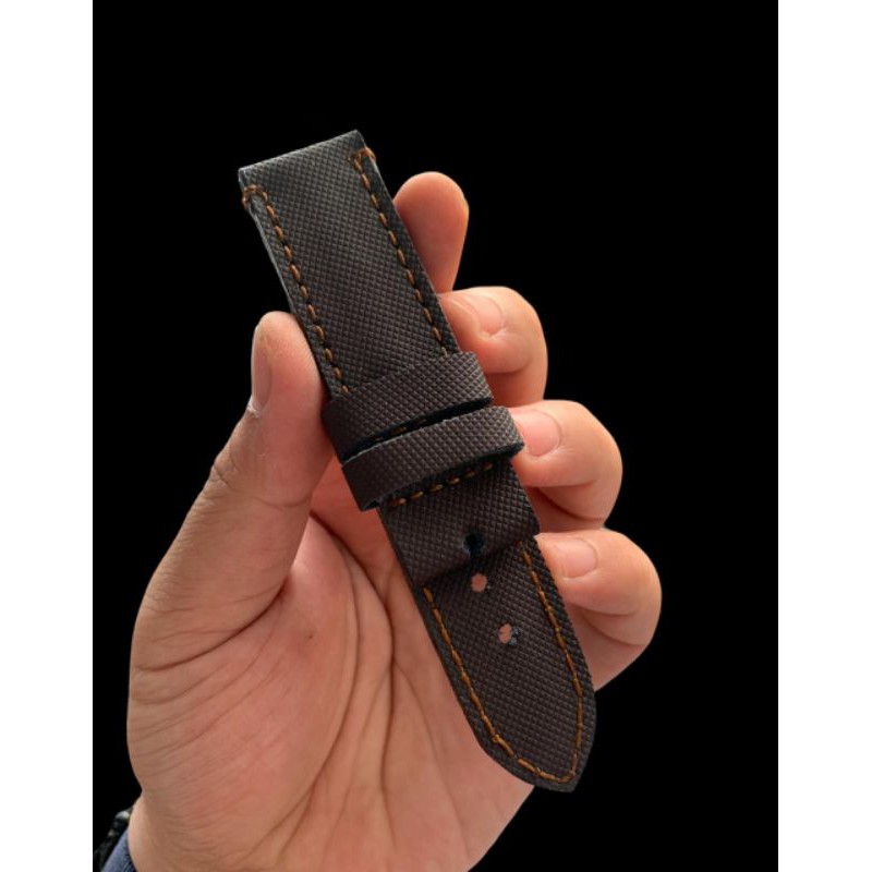 New produk Strap Tali Jam Tangan Kanvas di lapisi kulit size 22mm