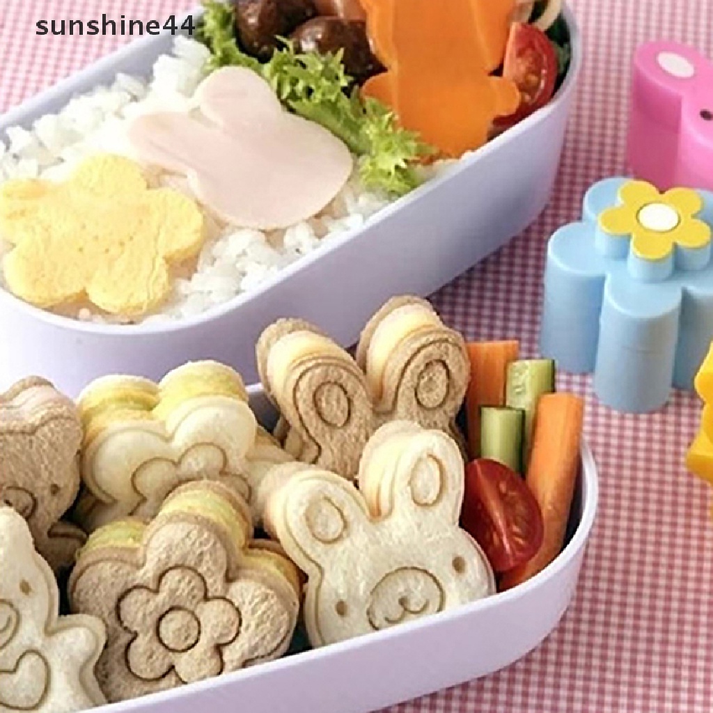 Sunshine Cetakan Sandwich / Roti Bentuk Kelinci / Panda / Bunga Lucu