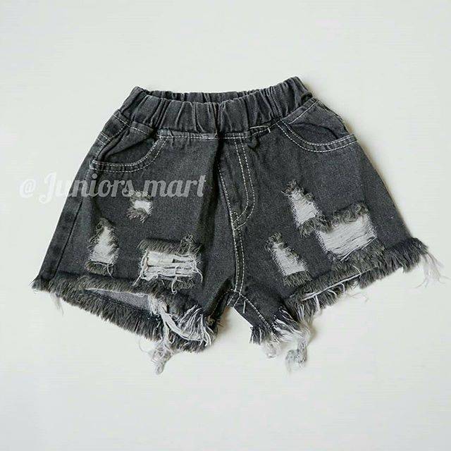 VR ripped Jeans Black