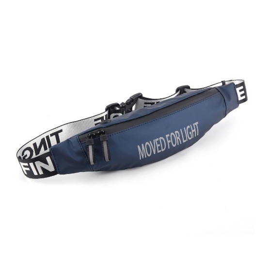 Tas Selempang Anti Air Multifungsi Waterproof Waistbag Moved for light - Biru