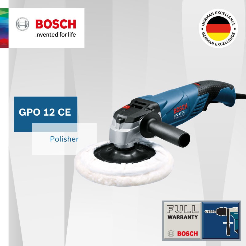 Bosch GPO 12 CE Angle Polisher - Mesin Poles Mobil 7 Inch 1250 W