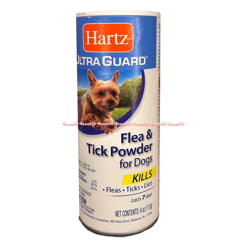 Hartz Ultra Guard Flea &amp; Tick Powder 113gr For Dogs Kills Flea Ticks Lice Bedak untuk Kutu Anjing