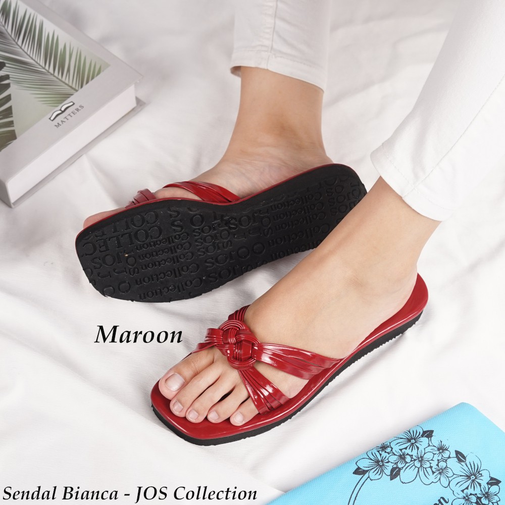 Sandal Wedges Wanita Model Selop - Bianca by JOS Collection