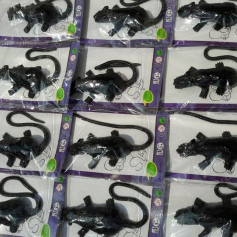 Mainan tikus, ular karet kenyal bisa untuk Prank dan bisa nempel ditembok