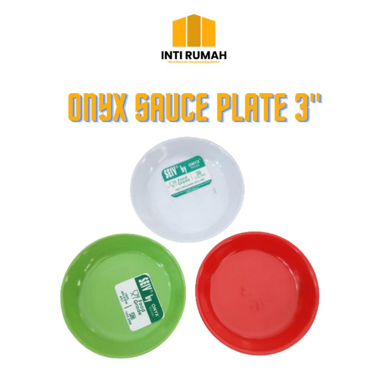 

ONYX SAUCE PLATE/ONYX TEMPAT SAMBAL 3" MELAMINE